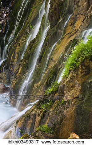 "Waterfalls in the Wimbachklamm gorge, Wimbach valley, Ramsau bei Berchtesgaden, Berchtesgadener Land District, Upper Bavaria, Bavaria, Germany, Europe" View Large Photo Image Stock Photo - "Waterfalls in the Wimbachklamm gorge, Wimbach valley, Ramsau bei Berchtesgaden, Berchtesgadener Land District, Upper Bavaria, Bavaria, Germany, Europe". Fotosearch