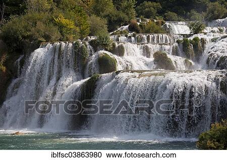 "Waterfalls, Krka National Park, Sibenik-Knin County, Dalmatia, Croatia, Europe" View Large Photo Image Stock Image - "Waterfalls, Krka National Park, Sibenik-Knin County, Dalmatia, Croatia, Europe". Fotosearch