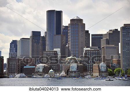 "Waterfront Boston, skyline, Boston, Massachusetts, United States, North America" View Large Photo Image Stock Image - "Waterfront Boston, skyline, Boston, Massachusetts, United States, North America". Fotosearch