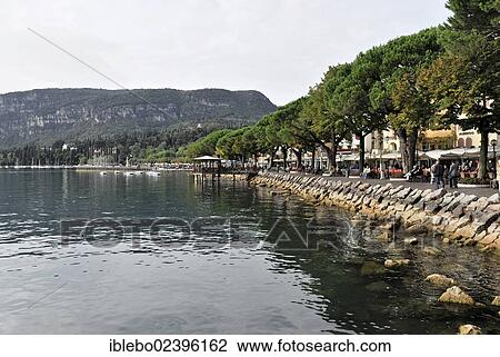 "Waterfront of Lake Garda, Garda, Italy, Europe" View Large Photo Image Stock Image - "Waterfront of Lake Garda, Garda, Italy, Europe". Fotosearch