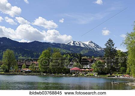 "Waterfront on Lake Tegernsee, Bad Wiessee, Upper Bavaria, Bavaria, Germany, Europe" View Large Photo Image Stock Photography - "Waterfront on Lake Tegernsee, Bad Wiessee, Upper Bavaria, Bavaria, Germany, Europe". Fotosearch