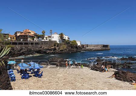 "Waterfront promenade, Puerto de la Cruz, San Telmo, Puerto De La Cruz, Tenerife, Canary Islands, Spain, Europe" View Large Photo Image Picture - "Waterfront promenade, Puerto de la Cruz, San Telmo, Puerto De La Cruz, Tenerife, Canary Islands, Spain, Europe". Fotosearch