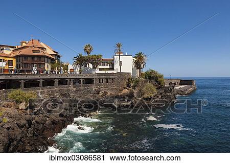 "Waterfront promenade, Puerto de la Cruz, San Telmo, Puerto De La Cruz, Tenerife, Canary Islands, Spain, Europe" View Large Photo Image Stock Image - "Waterfront promenade, Puerto de la Cruz, San Telmo, Puerto De La Cruz, Tenerife, Canary Islands, Spain, Europe". Fotosearch
