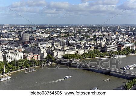 Stock Photograph - "Waterloo Bridge over the River Thames, London, Greater London, England, United Kingdom, Europe". Fotosearch