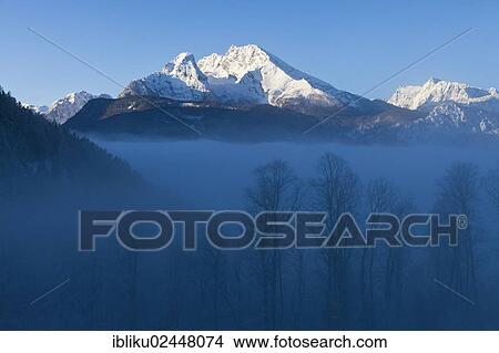"Watzmann mountain above a sea of fog, Berchtesgadener Land, Bavaria, Germany, Europe" View Large Photo Image Picture - "Watzmann mountain above a sea of fog, Berchtesgadener Land, Bavaria, Germany, Europe". Fotosearch