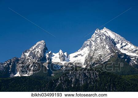 "Watzmann Mountain, view from Lockstein Mountain, Lockstein, Berchtesgaden, Berchtesgadener Land District, Upper Bavaria, Bavaria, Germany, Europe" View Large Photo Image Stock Image - "Watzmann Mountain, view from Lockstein Mountain, Lockstein, Berchtesgaden, Berchtesgadener Land District, Upper Bavaria, Bavaria, Germany, Europe". Fotosearch