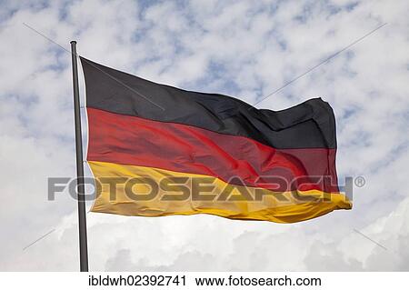 Waving German national flag View Large Photo Image Stock Image - Waving German national flag. Fotosearch