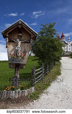 "Wayside cross in front of Pietralba Monastery, South Tyrol province, Trentino-Alto Adige, Italy, Europe" View Large Photo Image Stock Image - "Wayside cross in front of Pietralba Monastery, South Tyrol province, Trentino-Alto Adige, Italy, Europe". Fotosearch