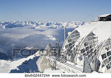 Picture - "Weather station, Zugspitze Mountain, Bavaria, Germany, Europe". Fotosearch