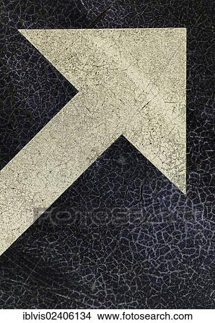 Picture - Weathered arrow sign. Fotosearch