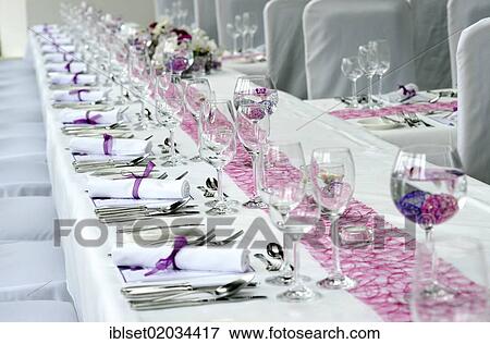 Stock Photo - Wedding table. Fotosearch