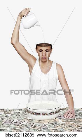 "Weeping woman with endless tears and many U. S. dollar banknotes, symbolic image for devaluation or inflation, composing" View Large Photo Image Stock Photography - "Weeping woman with endless tears and many U. S. dollar banknotes, symbolic image for devaluation or inflation, composing". Fotosearch