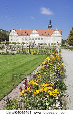 Stock Image - "Weikersheim Castle, Romantic Road, Weikersheim, Baden-Wurttemberg, Germany, Europe". Fotosearch