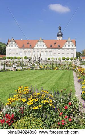 Stock Photo - "Weikersheim Castle, Romantic Road, Weikersheim, Baden-Wurttemberg, Germany, Europe". Fotosearch