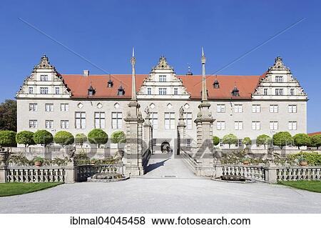 Stock Photo - "Weikersheim Castle, Romantic Road, Weikersheim, Baden-Wurttemberg, Germany, Europe". Fotosearch