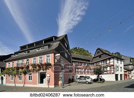 "Weingut Friedrich Bastian winery, left, and right Hotel Altkolnischer Hof, Bacharach, UNESCO World Heritage Site, Rhineland-Palatinate, Germany, Europe" View Large Photo Image Stock Photo - "Weingut Friedrich Bastian winery, left, and right Hotel Altkolnischer Hof, Bacharach, UNESCO World Heritage Site, Rhineland-Palatinate, Germany, Europe". Fotosearch