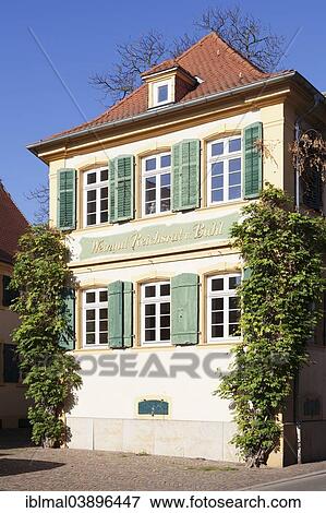 Stock Photo - "Weingut Reichsrat von Buhl vineyard estate, German Wine Route, Deidesheim, Rhineland-Palatinate, Germany, Europe". Fotosearch