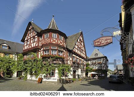 "Weinhaus Altes Haus tavern, Am Markt, Bacharach, UNESCO World Heritage Site, Rhineland-Palatinate, Germany, Europe" View Large Photo Image Stock Image - "Weinhaus Altes Haus tavern, Am Markt, Bacharach, UNESCO World Heritage Site, Rhineland-Palatinate, Germany, Europe". Fotosearch