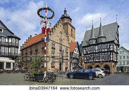 "Weinhaus building, Walpurgis Church, Town Hall, Market Square, historic centre, Alsfeld, Hesse, Germany, Europe" View Large Photo Image Picture - "Weinhaus building, Walpurgis Church, Town Hall, Market Square, historic centre, Alsfeld, Hesse, Germany, Europe". Fotosearch