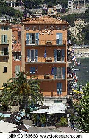 "Welcome Hotel, Villefranche-sur-Mer, French Riviera, Alpes-Maritimes, Provence-Alpes-Cote d? ÇÖAzur, France, Europe" View Large Photo Image Stock Photo - "Welcome Hotel, Villefranche-sur-Mer, French Riviera, Alpes-Maritimes, Provence-Alpes-Cote d? ÇÖAzur, France, Europe". Fotosearch