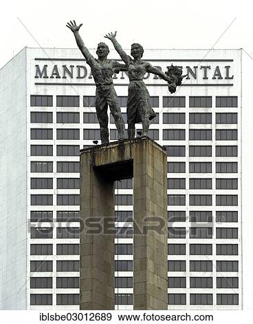 "Welcome Momument, waving pair in front of the Grand Hyatt Hotel, Jakarta, Indonesia, Asia, Jakarta, Java, Indonesia, Asia" View Large Photo Image Stock Photo - "Welcome Momument, waving pair in front of the Grand Hyatt Hotel, Jakarta, Indonesia, Asia, Jakarta, Java, Indonesia, Asia". Fotosearch