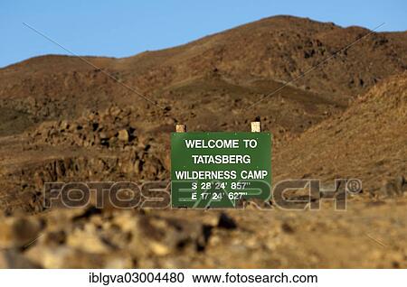 "Welcome sign visible between rocks with GPS location information at the entrance of the Tatasberg Wilderness Camp, Richtersveld Transfrontier National Park, Northern Cape, South Africa, Africa" View Large Photo Image Stock Image - "Welcome sign visible between rocks with GPS location information at the entrance of the Tatasberg Wilderness Camp, Richtersveld Transfrontier National Park, Northern Cape, South Africa, Africa". Fotosearch