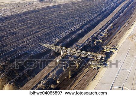 "Welzow South open cast mine, conveyor bridge, aerial view, Welzow, Brandenburg, Germany, Europe" View Large Photo Image Stock Photo - "Welzow South open cast mine, conveyor bridge, aerial view, Welzow, Brandenburg, Germany, Europe". Fotosearch