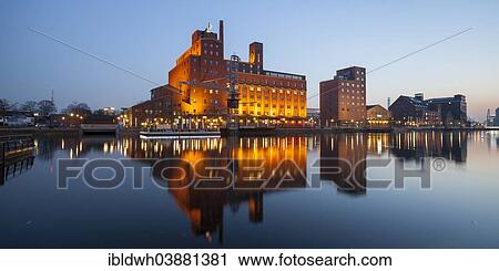 "Werhahnmuhle, former silo and mill building, inner harbour, Duisburg, Ruhr district, North Rhine-Westphalia, Germany, Europe" View Large Photo Image Stock Image - "Werhahnmuhle, former silo and mill building, inner harbour, Duisburg, Ruhr district, North Rhine-Westphalia, Germany, Europe". Fotosearch