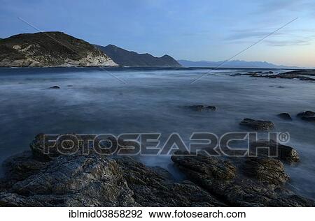"West coast of Cap Corse, evening mood, Corsica, France, Europe" View Large Photo Image Stock Image - "West coast of Cap Corse, evening mood, Corsica, France, Europe". Fotosearch