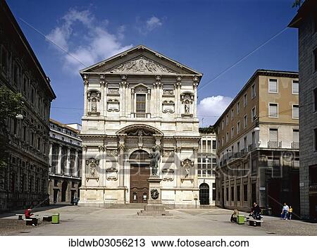 "West facade of the church of San Fedele with a monument to Alessandro Manzoni, Milan, Lombardei / Lombardy, Italy, Europe" View Large Photo Image Stock Image - "West facade of the church of San Fedele with a monument to Alessandro Manzoni, Milan, Lombardei / Lombardy, Italy, Europe". Fotosearch