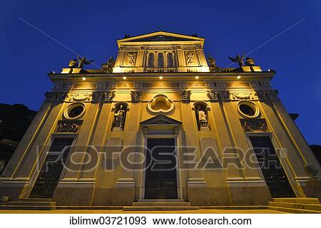 "West facade of the Parish Church of Sancto Ambrosio at night, Porto Ceresio, Lombardy, Italy, Europe" View Large Photo Image Stock Image - "West facade of the Parish Church of Sancto Ambrosio at night, Porto Ceresio, Lombardy, Italy, Europe". Fotosearch