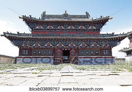 "West Temple in the Erdene Zuu Monastery, Karakorum, Kharkhorin, southern steppe, Ovorkhangai Province, Mongolia, Asia" View Large Photo Image Stock Photo - "West Temple in the Erdene Zuu Monastery, Karakorum, Kharkhorin, southern steppe, Ovorkhangai Province, Mongolia, Asia". Fotosearch