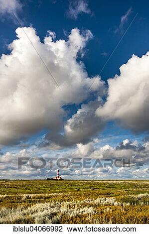 "Westerhever Lighthouse, Eiderstedt, North Frisia, Schleswig-Holstein, Germany, Europe" View Large Photo Image Stock Image - "Westerhever Lighthouse, Eiderstedt, North Frisia, Schleswig-Holstein, Germany, Europe". Fotosearch