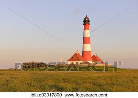 "Westerhever Lighthouse, North Frisia, Westerhever, Eiderstedt, North Frisia, Schleswig-Holstein, Germany, Europe" View Large Photo Image Stock Image - "Westerhever Lighthouse, North Frisia, Westerhever, Eiderstedt, North Frisia, Schleswig-Holstein, Germany, Europe". Fotosearch