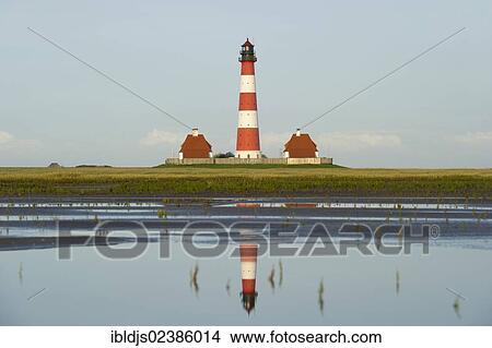"Westerheversand Lighthouse, Westerhever, Eiderstedt, North Frisia, Schleswig-Holstein, Germany, Europe" View Large Photo Image Picture - "Westerheversand Lighthouse, Westerhever, Eiderstedt, North Frisia, Schleswig-Holstein, Germany, Europe". Fotosearch