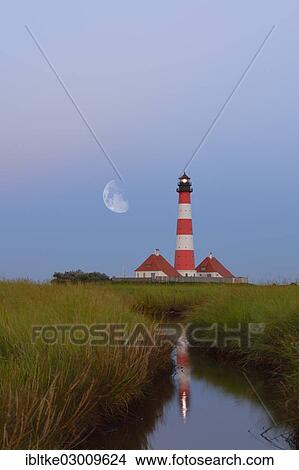 "Westerheversand lighthouse, Westerhever, Eiderstedt, North Frisia, Schleswig-Holstein, Germany, Europe" View Large Photo Image Picture - "Westerheversand lighthouse, Westerhever, Eiderstedt, North Frisia, Schleswig-Holstein, Germany, Europe". Fotosearch