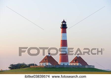 "Westerheversand Lighthouse, Westerhever, Eiderstedt, North Frisia, Schleswig-Holstein, Germany, Europe" View Large Photo Image Picture - "Westerheversand Lighthouse, Westerhever, Eiderstedt, North Frisia, Schleswig-Holstein, Germany, Europe". Fotosearch
