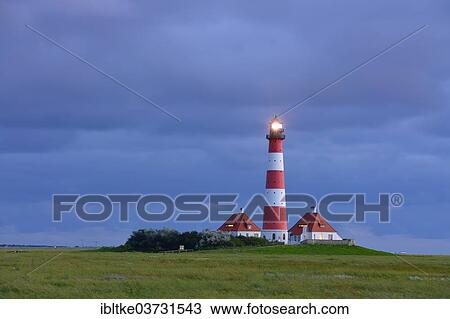 "Westerheversand Lighthouse, Westerhever, Eiderstedt, North Frisia, Schleswig-Holstein, Germany, Europe" View Large Photo Image Stock Image - "Westerheversand Lighthouse, Westerhever, Eiderstedt, North Frisia, Schleswig-Holstein, Germany, Europe". Fotosearch