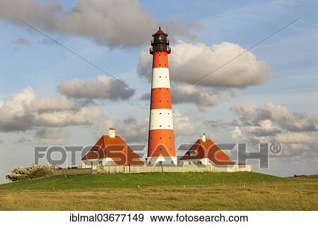 "Westerheversand Lighthouse, Westerhever, Eiderstedt, North Frisia, Schleswig-Holstein, Germany, Europe" View Large Photo Image Stock Photo - "Westerheversand Lighthouse, Westerhever, Eiderstedt, North Frisia, Schleswig-Holstein, Germany, Europe". Fotosearch