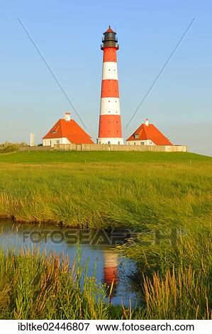 "Westerheversand lighthouse, Westerhever, North Frisia, Schleswig-Holstein, North Germany, Germany, Europe" View Large Photo Image Stock Photo - "Westerheversand lighthouse, Westerhever, North Frisia, Schleswig-Holstein, North Germany, Germany, Europe". Fotosearch