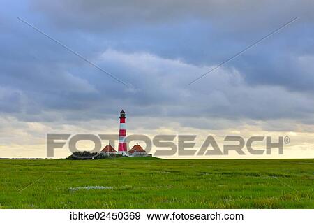 "Westerheversand Lighthouse, Westerhever, North Sea, North Frisia, Schleswig-Holstein, northern Germany, Germany, Europe" View Large Photo Image Stock Photo - "Westerheversand Lighthouse, Westerhever, North Sea, North Frisia, Schleswig-Holstein, northern Germany, Germany, Europe". Fotosearch