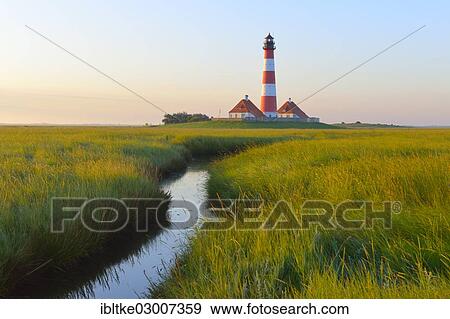 "Westerheversand Lighthouse, Westerhever, Eiderstedt, North Frisia, Schleswig-Holstein, Germany, Europe" View Large Photo Image Stock Photo - "Westerheversand Lighthouse, Westerhever, Eiderstedt, North Frisia, Schleswig-Holstein, Germany, Europe". Fotosearch