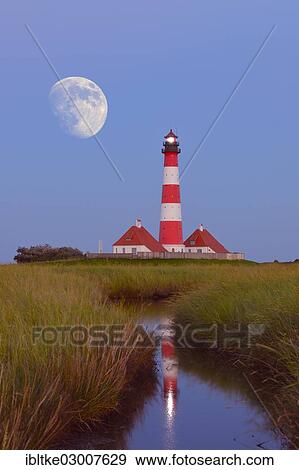 "Westerheversand Lighthouse, Westerhever, Eiderstedt, North Frisia, Schleswig-Holstein, Germany, Europe" View Large Photo Image Stock Photo - "Westerheversand Lighthouse, Westerhever, Eiderstedt, North Frisia, Schleswig-Holstein, Germany, Europe". Fotosearch