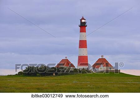 "Westerheversand lighthouse, Westerhever, Eiderstedt, North Frisia, Schleswig-Holstein, Germany, Europe" View Large Photo Image Stock Photo - "Westerheversand lighthouse, Westerhever, Eiderstedt, North Frisia, Schleswig-Holstein, Germany, Europe". Fotosearch