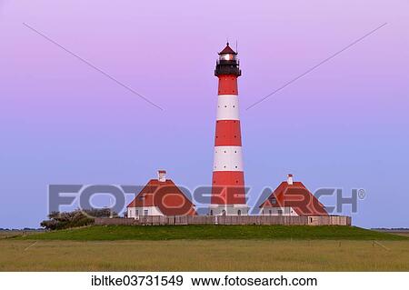 "Westerheversand Lighthouse, Westerhever, Eiderstedt, North Frisia, Schleswig-Holstein, Germany, Europe" View Large Photo Image Stock Photo - "Westerheversand Lighthouse, Westerhever, Eiderstedt, North Frisia, Schleswig-Holstein, Germany, Europe". Fotosearch