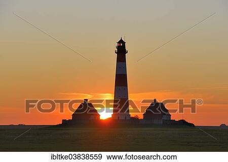 "Westerheversand Lighthouse, Westerhever, Eiderstedt, North Frisia, Schleswig-Holstein, Germany, Europe" View Large Photo Image Stock Photo - "Westerheversand Lighthouse, Westerhever, Eiderstedt, North Frisia, Schleswig-Holstein, Germany, Europe". Fotosearch
