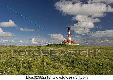 "Westerheversand lighthouse, Westerhever, Eiderstedt, North Frisia, Schleswig-Holstein, Germany, Europe" View Large Photo Image Stock Photograph - "Westerheversand lighthouse, Westerhever, Eiderstedt, North Frisia, Schleswig-Holstein, Germany, Europe". Fotosearch