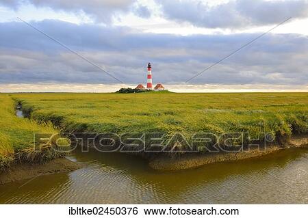 "Westerheversand Lighthouse, Westerhever, North Sea, North Frisia, Schleswig-Holstein, northern Germany, Germany, Europe" View Large Photo Image Stock Photograph - "Westerheversand Lighthouse, Westerhever, North Sea, North Frisia, Schleswig-Holstein, northern Germany, Germany, Europe". Fotosearch