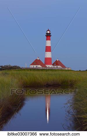 "Westerheversand Lighthouse, Westerhever, Eiderstedt, North Frisia, Schleswig-Holstein, Germany, Europe" View Large Photo Image Stock Photograph - "Westerheversand Lighthouse, Westerhever, Eiderstedt, North Frisia, Schleswig-Holstein, Germany, Europe". Fotosearch