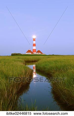 "Westerheversand lighthouse, Westerhever, North Frisia, Schleswig-Holstein, North Germany, Germany, Europe" View Large Photo Image Stock Photography - "Westerheversand lighthouse, Westerhever, North Frisia, Schleswig-Holstein, North Germany, Germany, Europe". Fotosearch